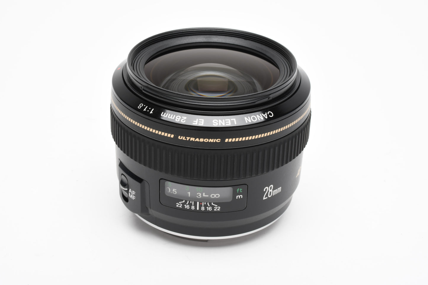 Canon EF 28mm f1.8 USM Wide lens, UV, caps, Mint-, Nice!!
