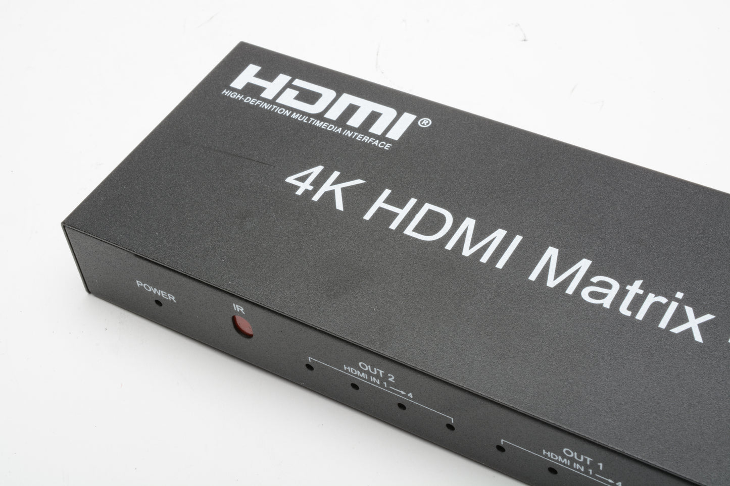 4x2 HDMI Matrix Switch, 4 in 2 Out Matrix HDMI Video Switcher Splitter +Optical