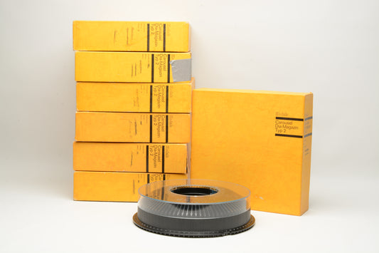 7X Kodak Carousel 80 slide trays, boxed, w/Covers, Great! (Typ 2)