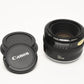 Canon EF 50mm f1.8 prime lens, caps, metal mount, Great lens!