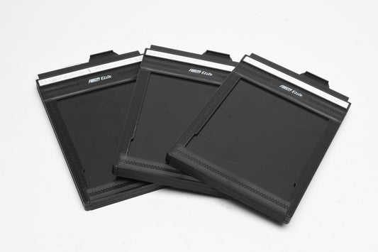 3X Fidelity Elite 4x5 Film Holders, Great, Very clean!