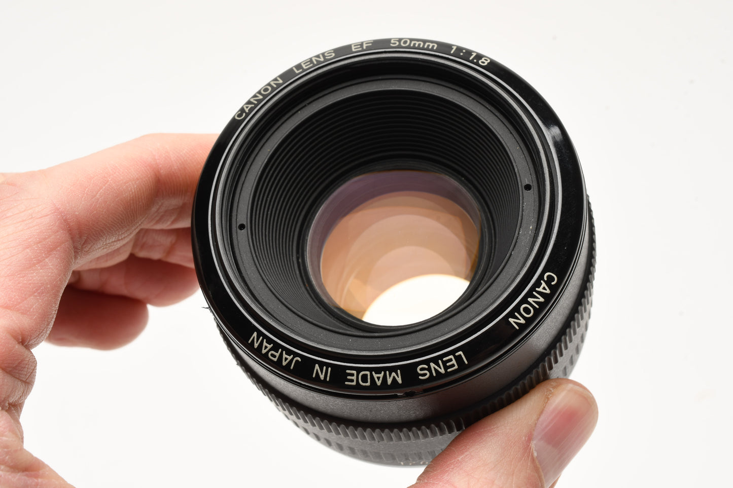 Canon EF 50mm f1.8 prime lens, caps, metal mount, Great lens!