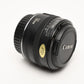 Canon EF 50mm f1.8 prime lens, caps, metal mount, Great lens!