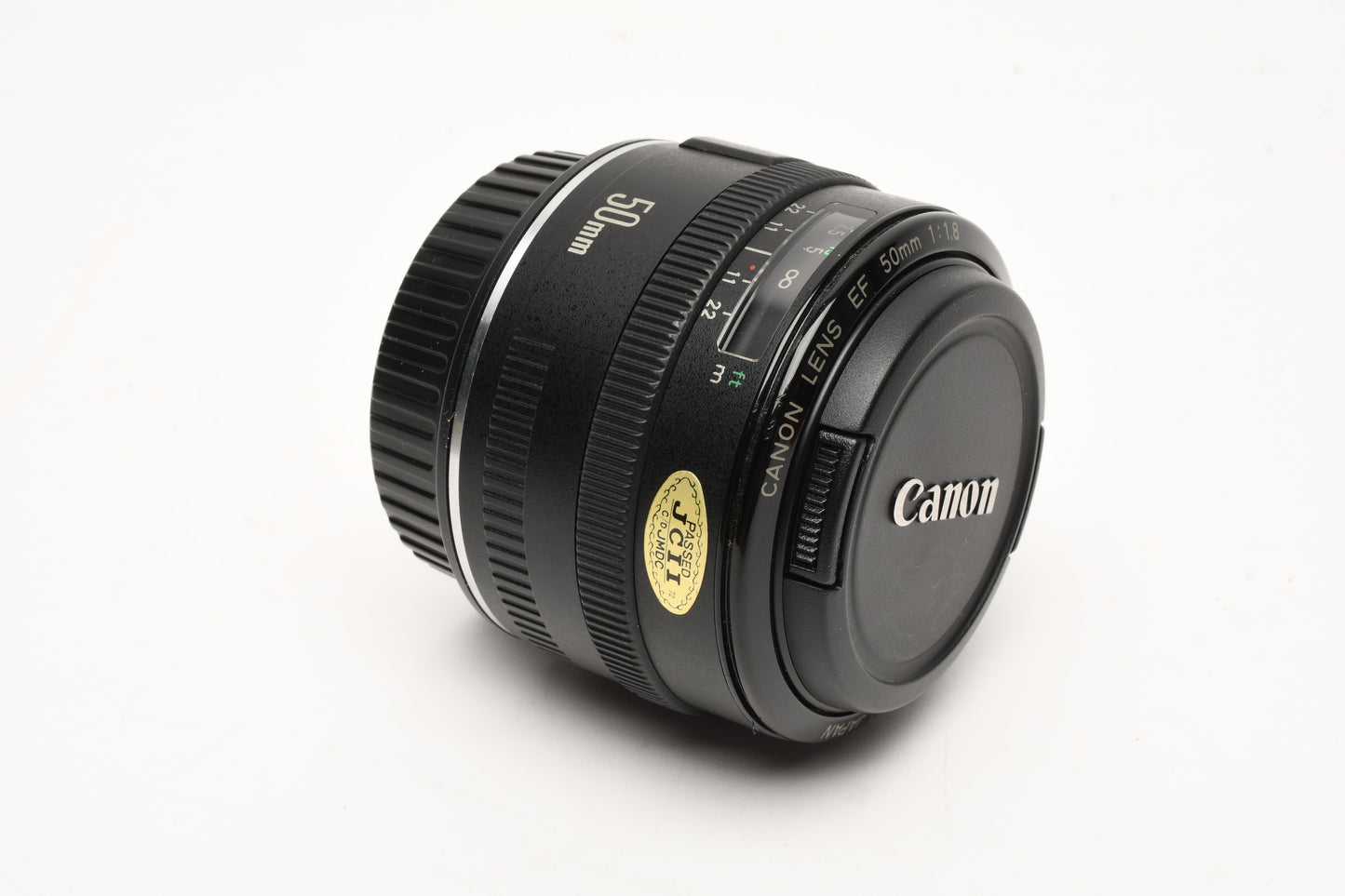 Canon EF 50mm f1.8 prime lens, caps, metal mount, Great lens!