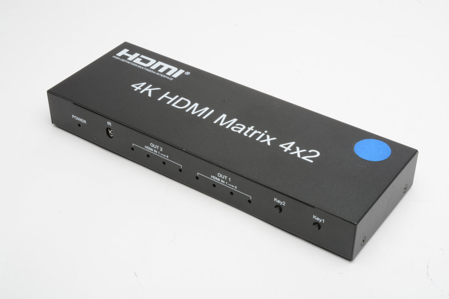 4x2 HDMI Matrix Switch, 4 in 2 Out Matrix HDMI Video Switcher Splitter +Optical