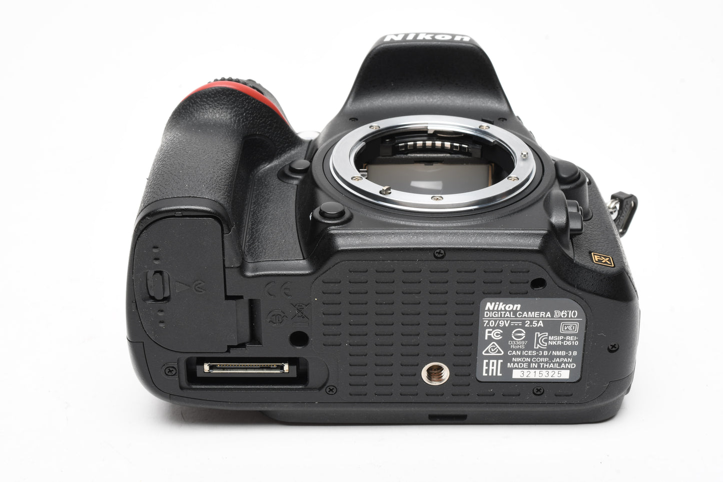Nikon D610 DSLR Body w/battery, charger, strap, USB, Only 271 Acts!! Mint, Boxed