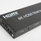 4x2 HDMI Matrix Switch, 4 in 2 Out Matrix HDMI Video Switcher Splitter +Optical