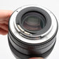 Canon EF 100mm f2 USM Portrait lens, UV, caps, Mint-, Nice!!