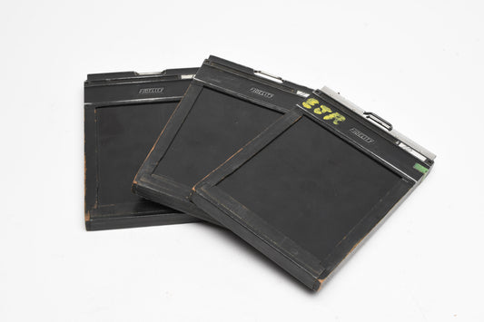 3X Fidelity wood 4x5 Film Holders, Good Condition