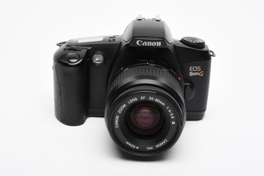 Canon EOS Rebel G 35mm SLR w/EF 35-80mm f4-5.6 III lens, Strap, Great