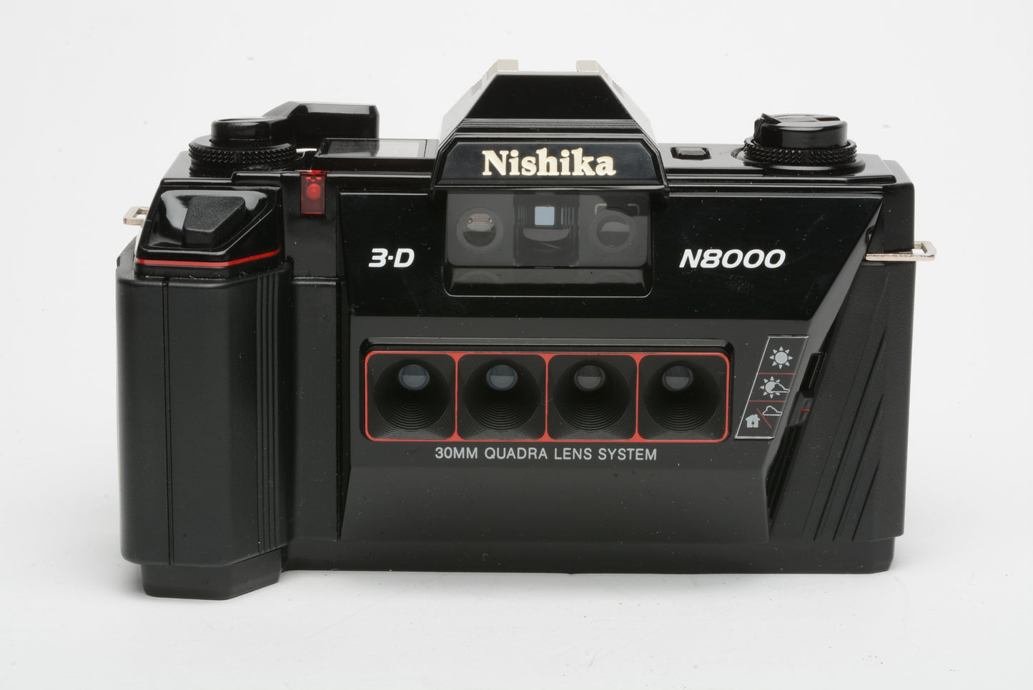 Nishika N8000 3D Camera w/30mm Quadra Lens, case, tested, great!