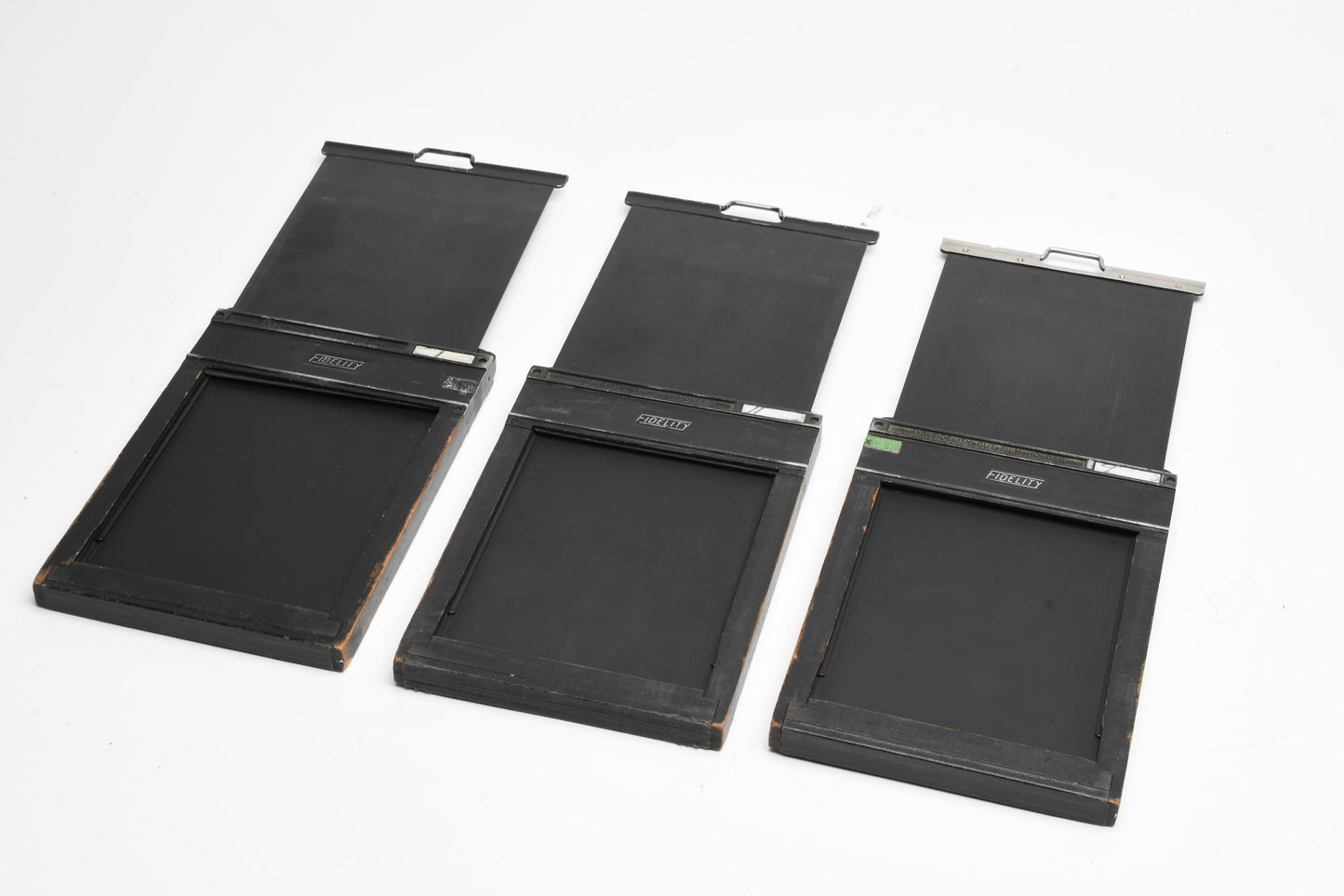 3X Fidelity wood 4x5 Film Holders, Good Condition