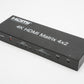 4x2 HDMI Matrix Switch, 4 in 2 Out Matrix HDMI Video Switcher Splitter +Optical