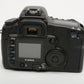 Canon EOS 20D DSLR body, batt, charger, strap, cap, CF card, very clean!
