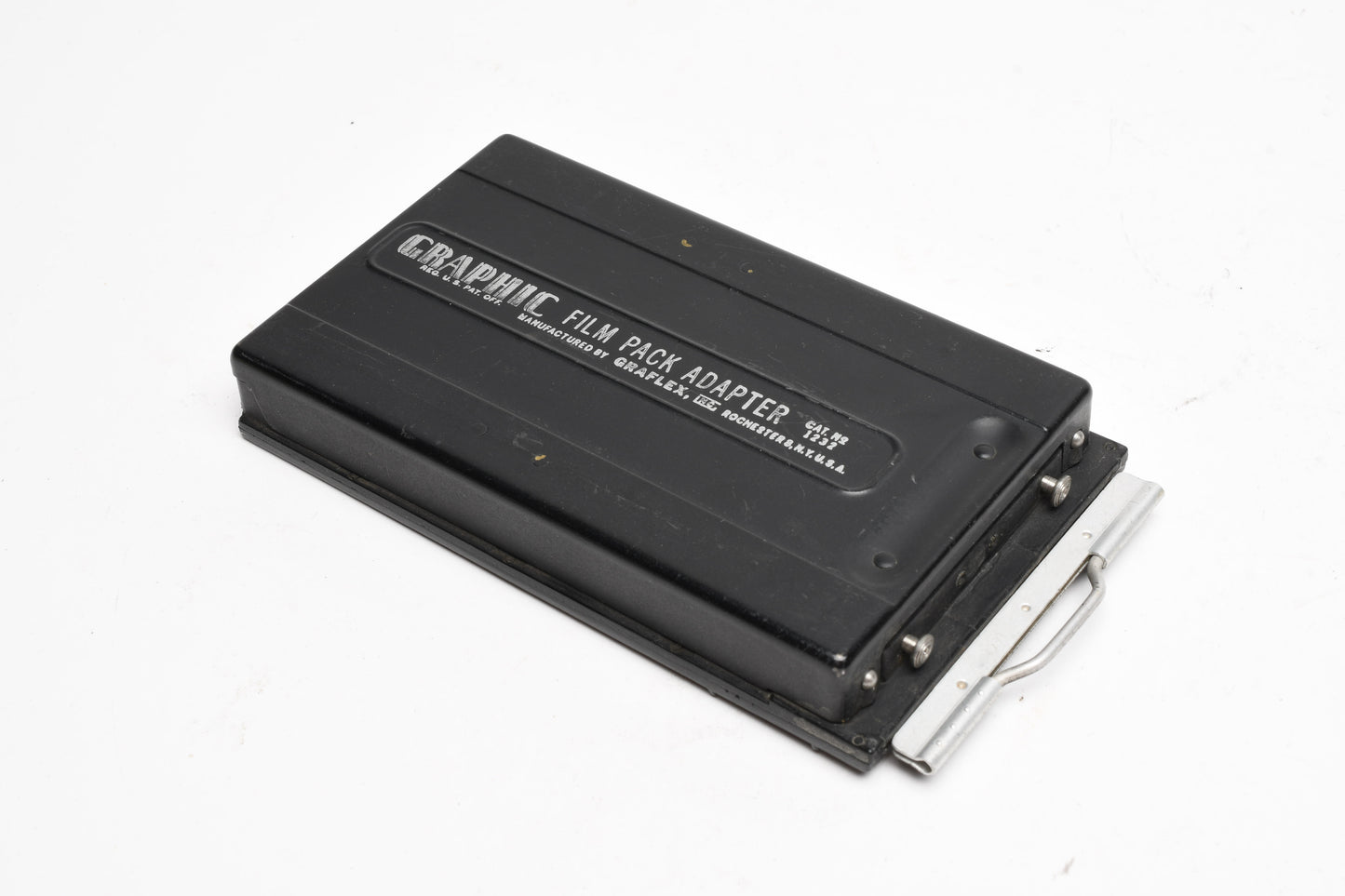 Graflex Graphic 1232 2 1/4 x 3 1/4 film pack adapter w/dark slide