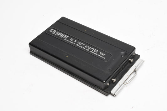 Graflex Graphic 1232 2 1/4 x 3 1/4 film pack adapter w/dark slide