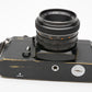 Chinon CS Black Body 35mm SLR w/50mm f1.7 lens, strap, new seals, tested