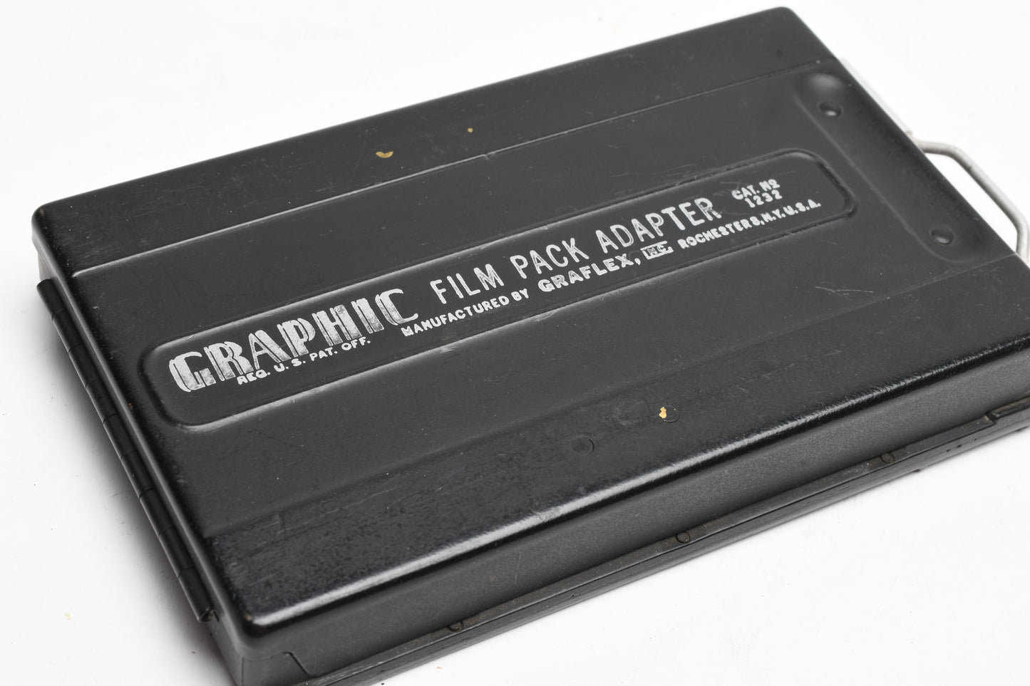 Graflex Graphic 1232 2 1/4 x 3 1/4 film pack adapter w/dark slide