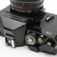 Chinon CS Black Body 35mm SLR w/50mm f1.7 lens, strap, new seals, tested