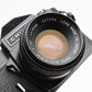 Chinon CS Black Body 35mm SLR w/50mm f1.7 lens, strap, new seals, tested