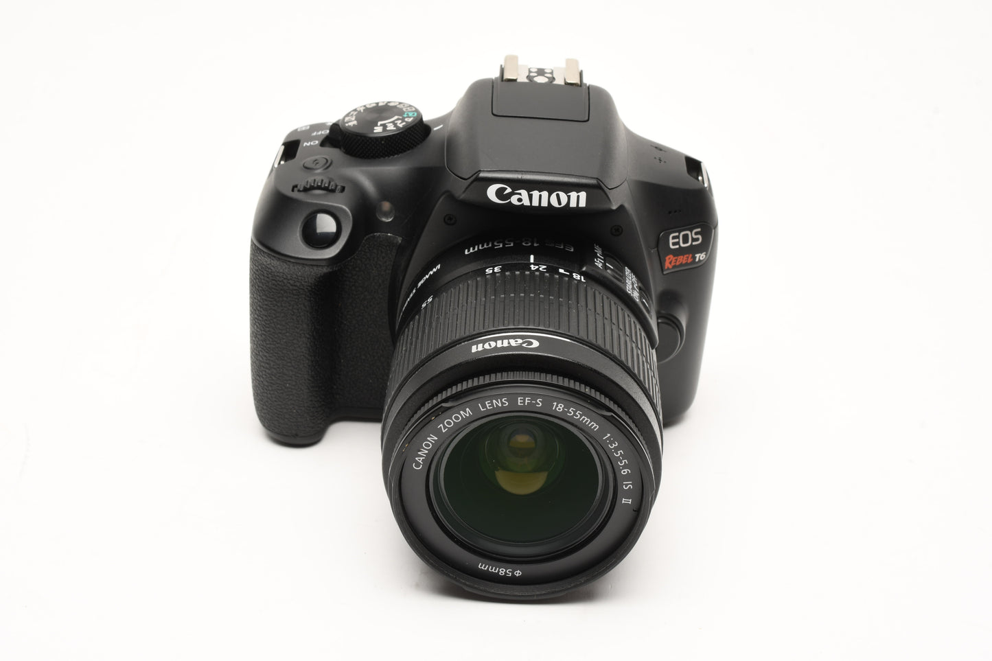 Canon EOS Rebel T6 DSLR w/18-55mm IS II, batt+charger Only 2382 Acts