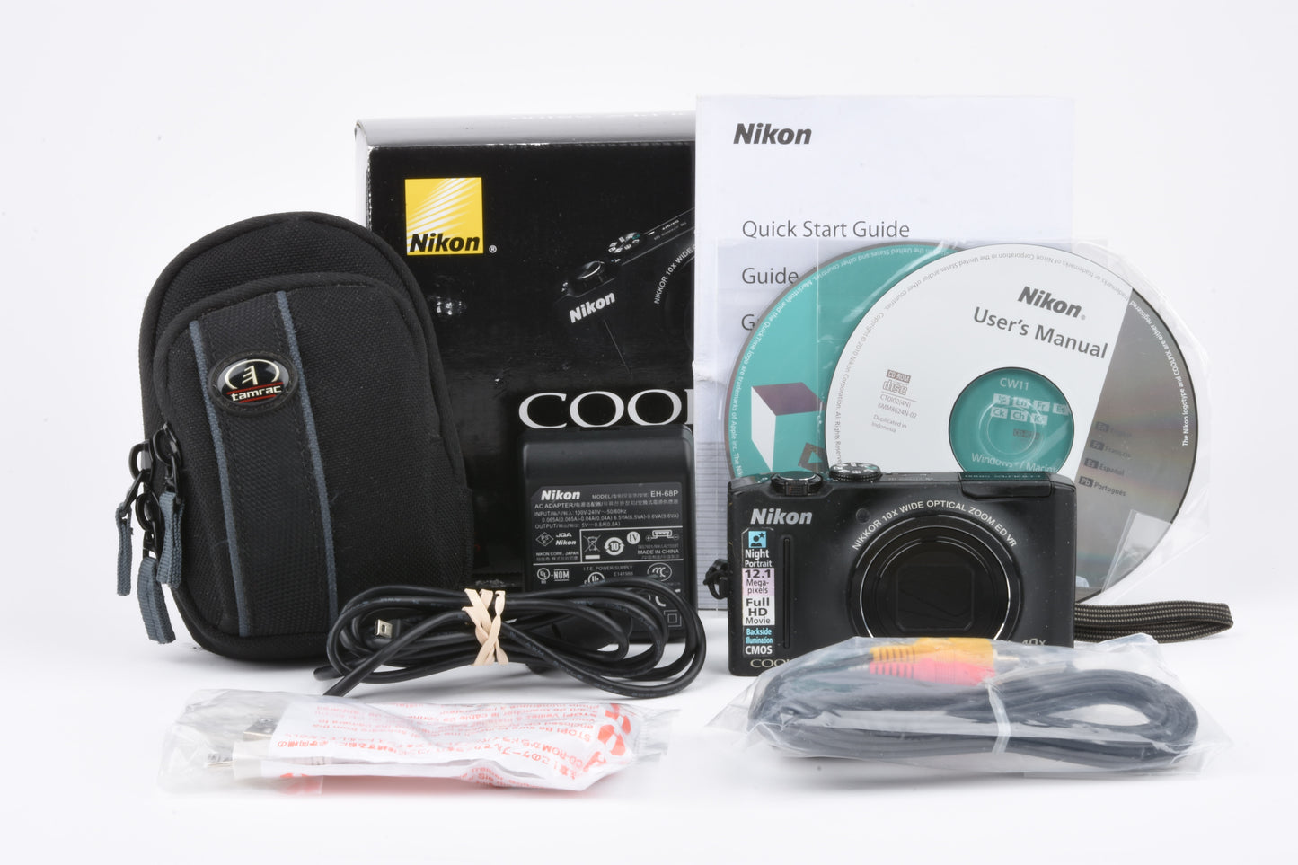 Nikon Coolpix S8100 12.1MP Digital Point&Shoot Camera, Boxed, Clean, Tested