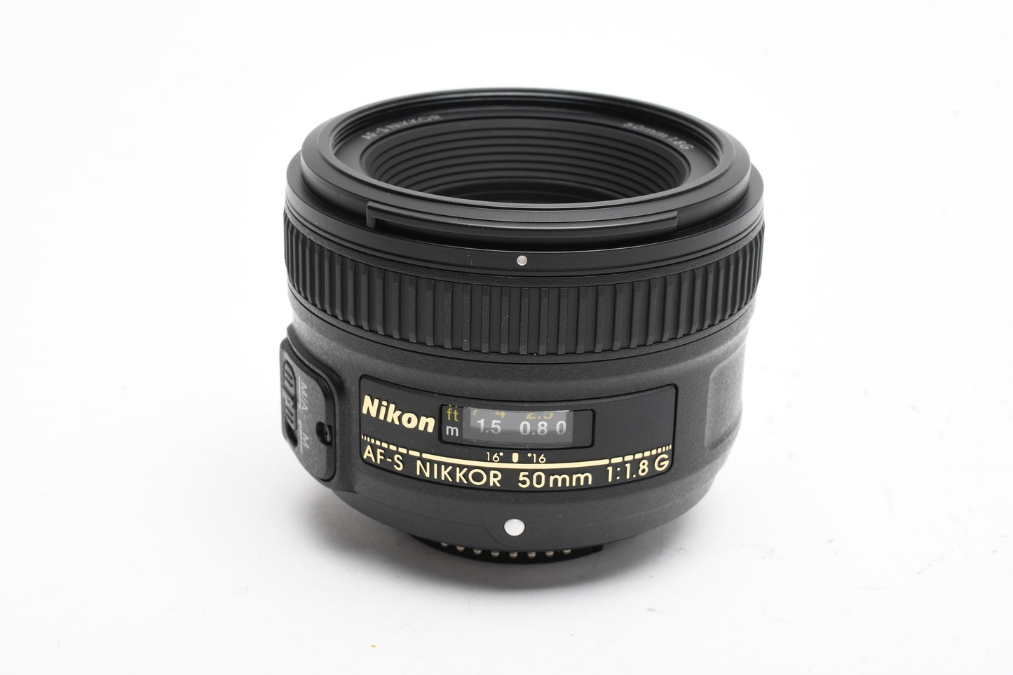 Nikon Nikkor AF-S 50mm f1.8G prime, Hood+Pouch, Boxed, USA, Mint