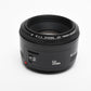 Canon EF 50mm f1.8 II prime lens, caps, Clean, + UV filter, Great