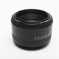 Canon EF 50mm f1.8 II prime lens, caps, Clean, + UV filter, Great