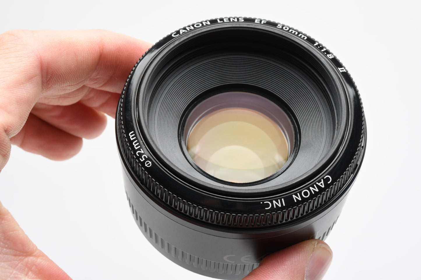 Canon EF 50mm f1.8 II prime lens, caps, Clean, + UV filter, Great