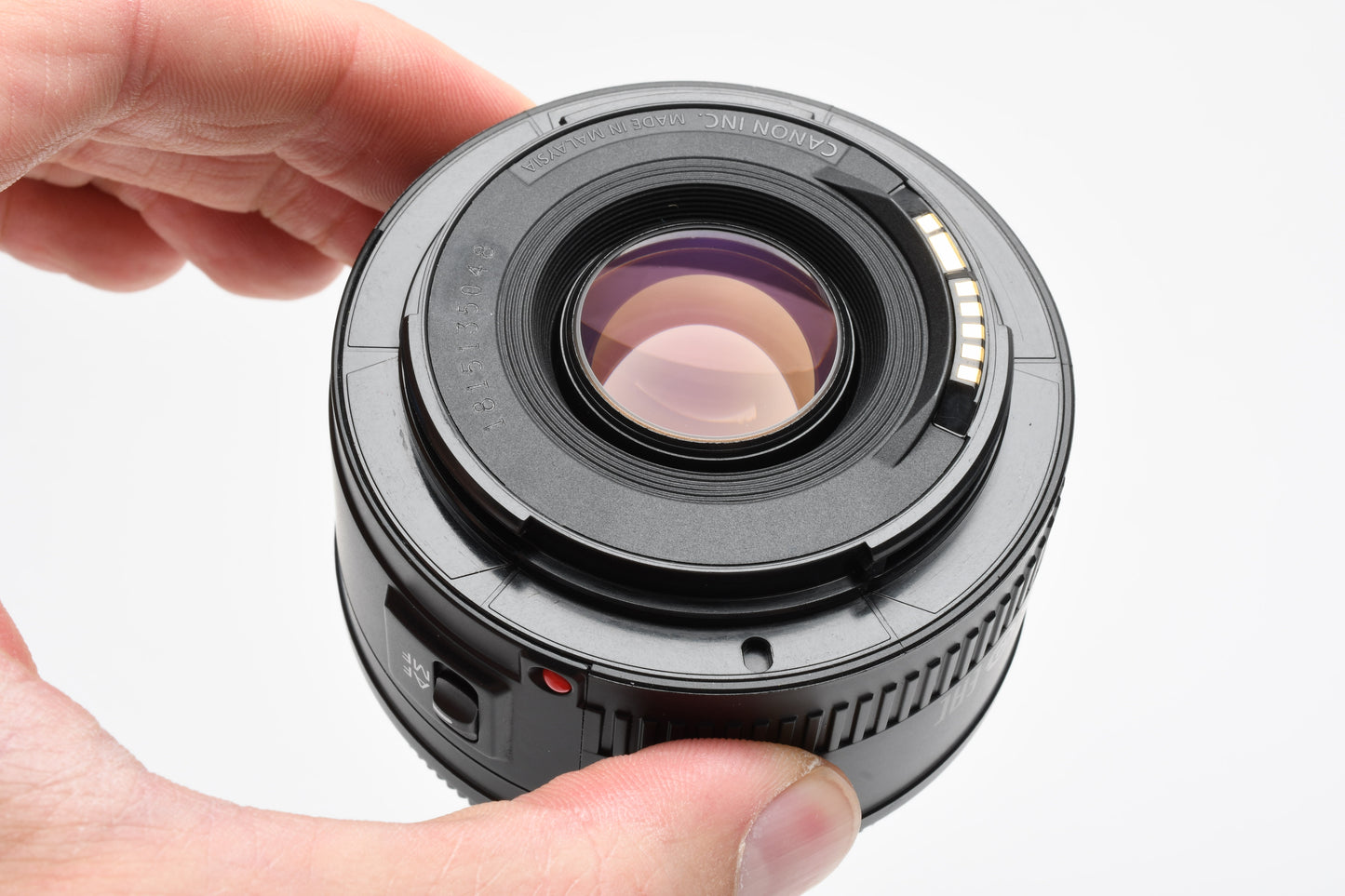 Canon EF 50mm f1.8 II prime lens, caps, Clean, + UV filter, Great