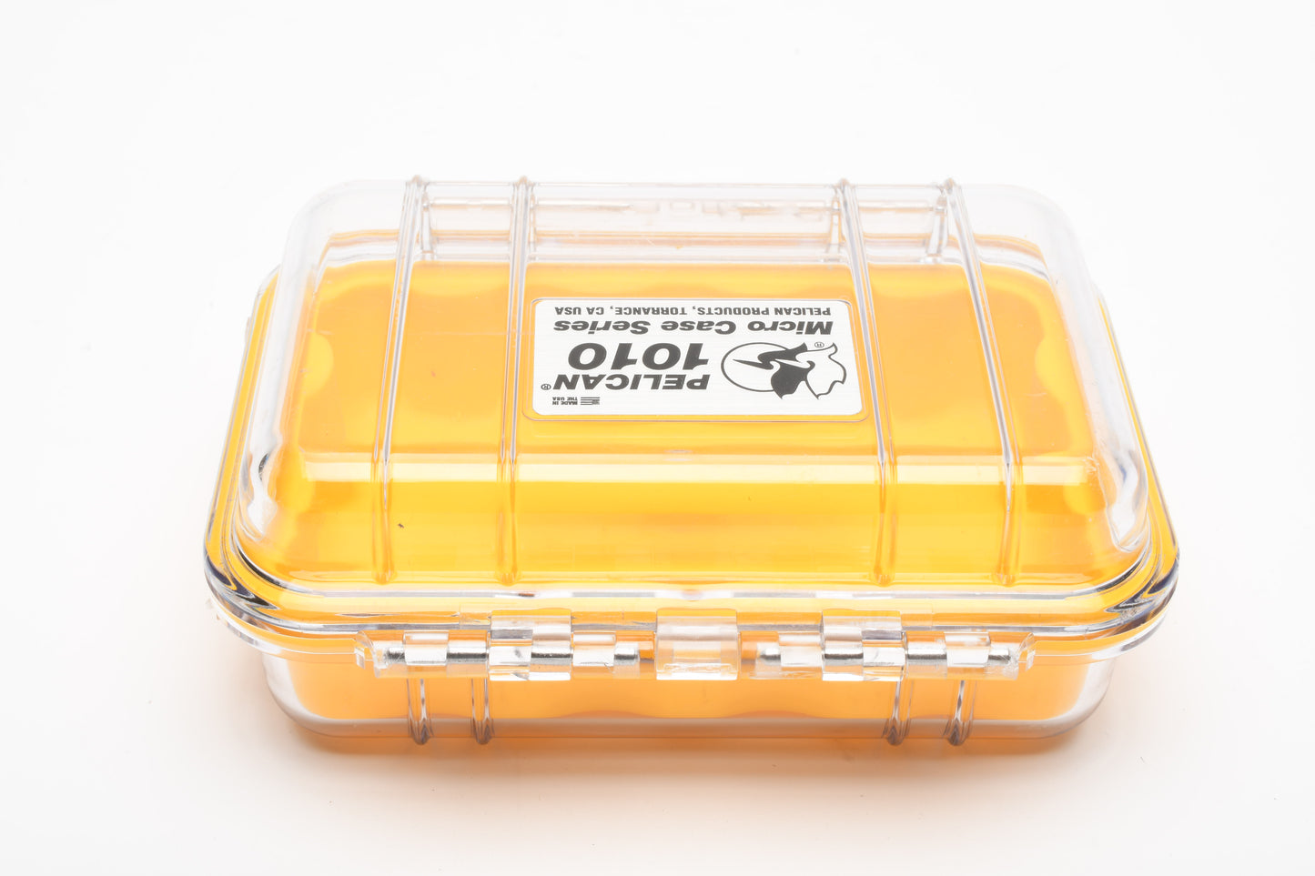 Pelican 1010 Micro Case series (Yellow lining), Clean