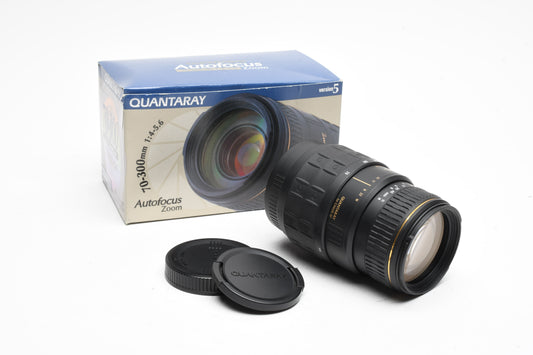 Sigma Quantaray AF 70-300mm f4-5.6 LDO Macro Tele Zoom Canon EF, Box