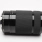 Sony 55-210mm f4.5-6.3 OSS zoom lens (Black) w/Lens caps, Lens hood