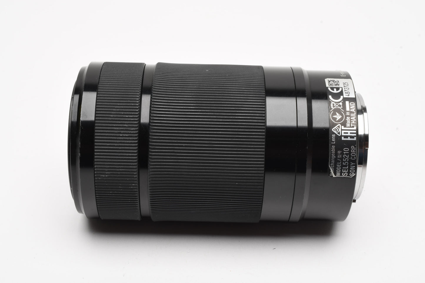 Sony 55-210mm f4.5-6.3 OSS zoom lens (Black) w/Lens caps, Lens hood