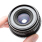 Pentax-M SMC 28mm f2.8 wide angle lens for Pentax PK Mount, caps, UV, case, nice!