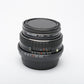 Pentax-M SMC 28mm f2.8 wide angle lens for Pentax PK Mount, caps, UV, case, nice!