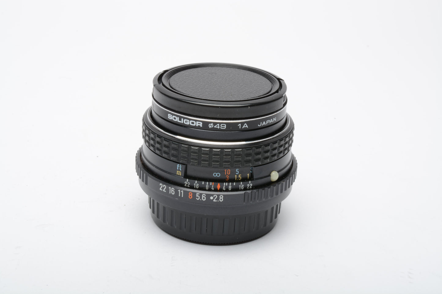 Pentax-M SMC 28mm f2.8 wide angle lens for Pentax PK Mount, caps, UV, case, nice!