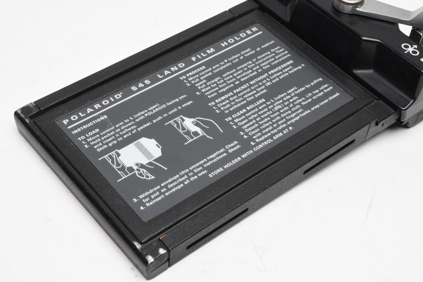 Polaroid 545 Land Film Holder, Good & clean