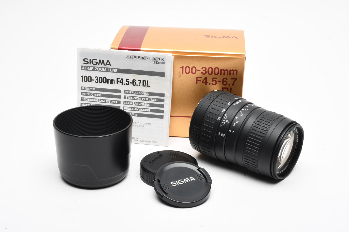 Sigma AF 70-300mm f4.5-6.7 tele zoom lens, Sigma Mount, Boxed