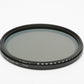 Polaroid 77mm ND Fader Variable Neutral Density filter in jewel case, clean