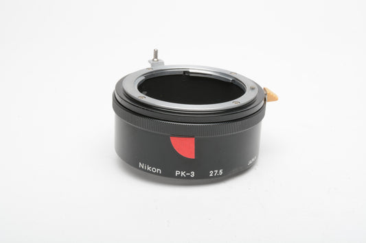 Nikon PK-3 27.5mm Extension tube, Mint-