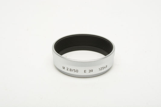 Leica 12549 lens hood for Elmarit 50mm f2.8 lens, NIB