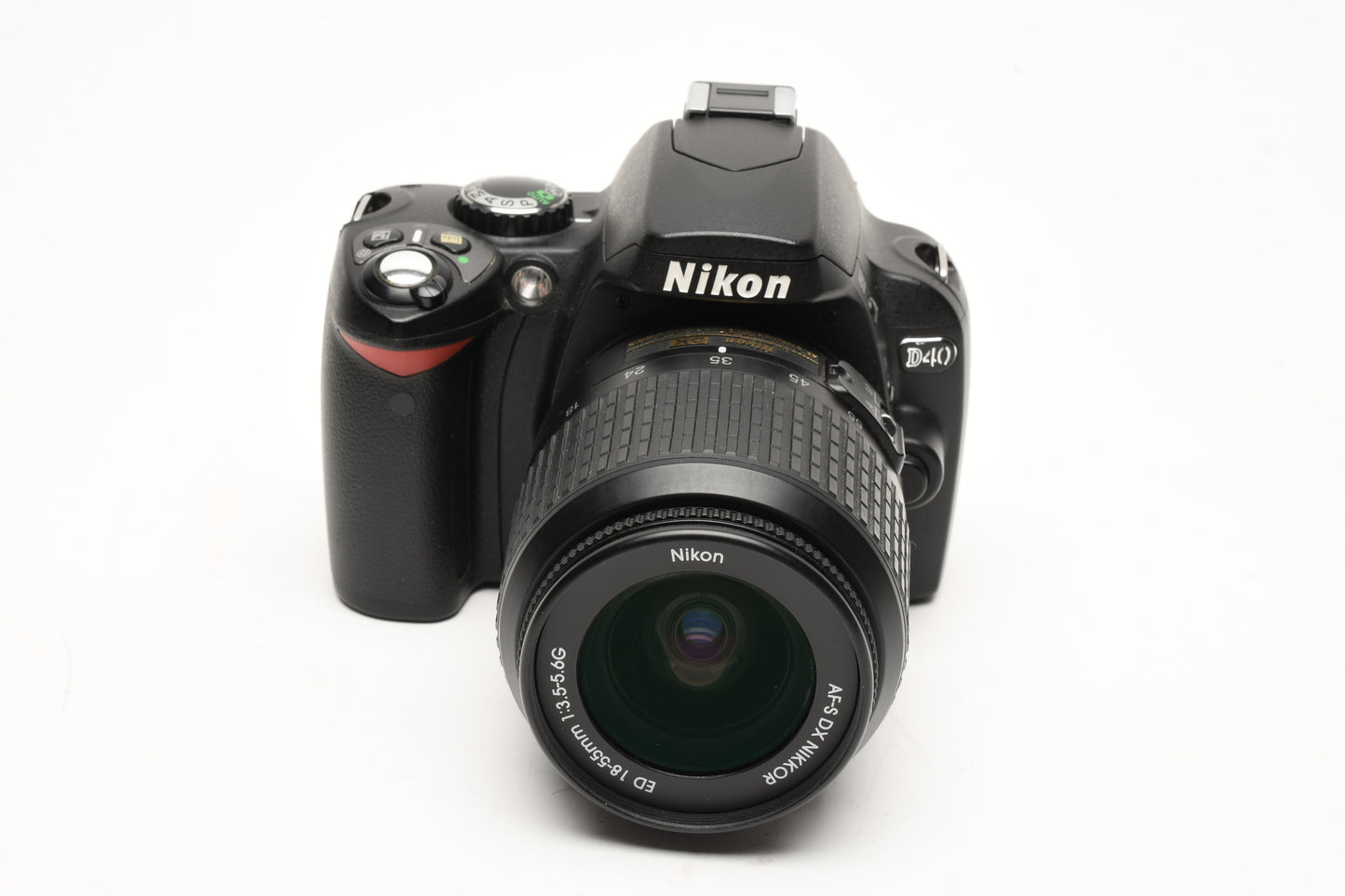 Nikon D40 DSLR body w/Nikkor 18-55mm f3.5-5.6G ED, Book, Nice!