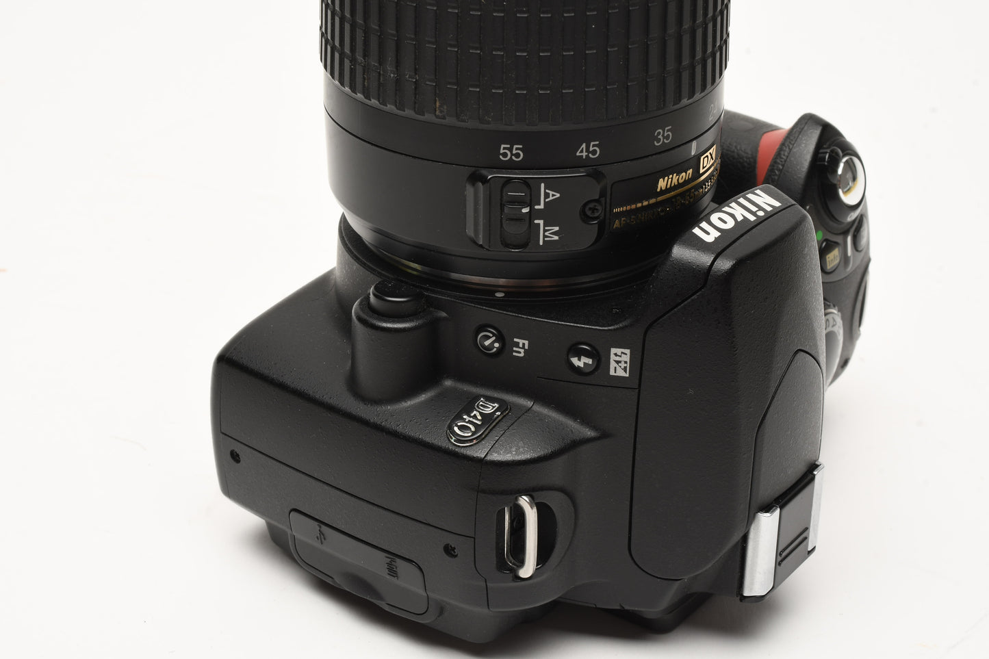 Nikon D40 DSLR body w/Nikkor 18-55mm f3.5-5.6G ED, Book, Nice!