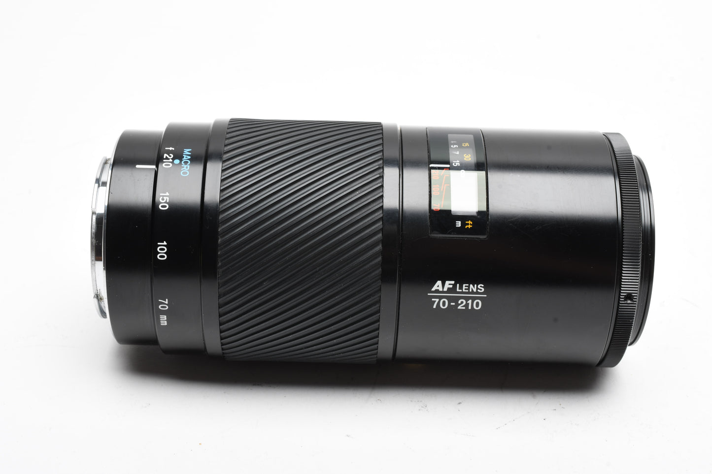 Minolta Maxxum AF 70-210mm f4 lens, hood+caps, Nice & clean "Beer Can"