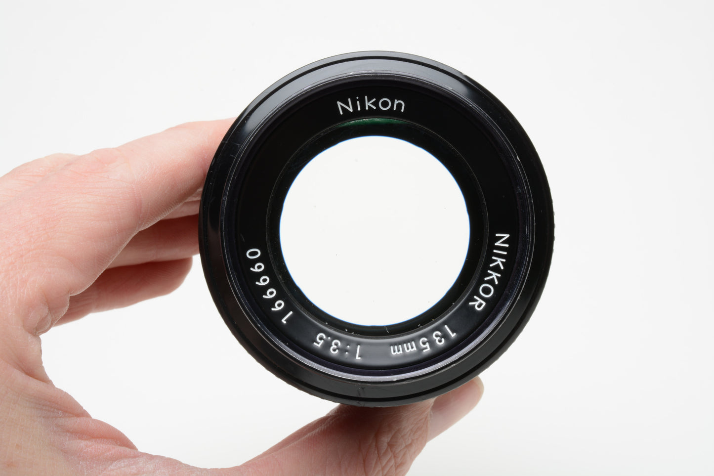 Nikon Nikkor 135mm f3.5 Non-AI lens, caps, nice & clean