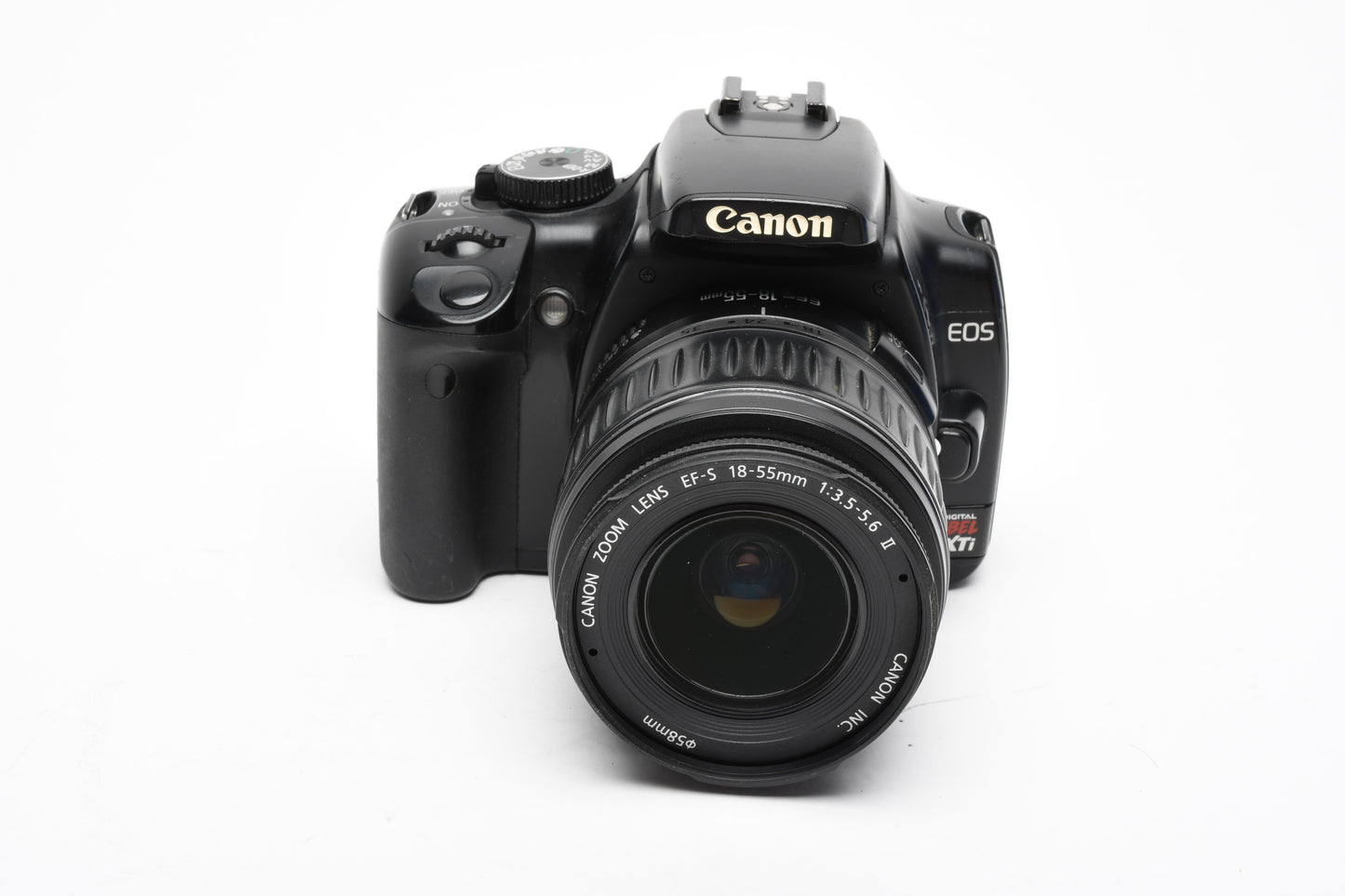 Canon EOS Rebel XTi DSLR w/18-55mm II zoom, batt, charger, Boxed, Great