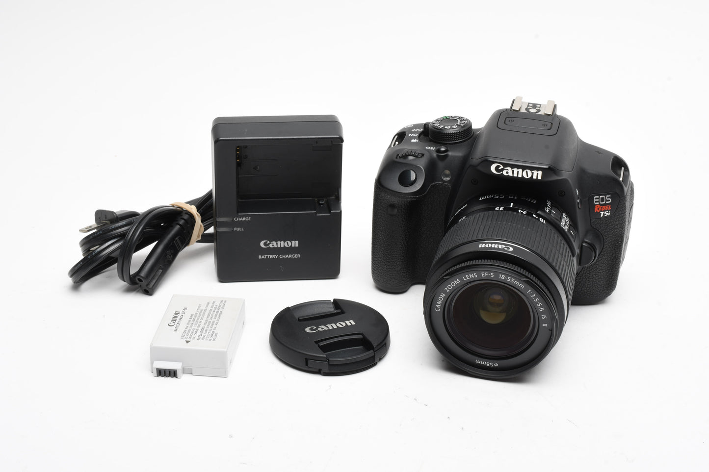Canon EOS Rebel T5i DSLR w/18-55mm f3.5-5.6 IS II zoom, 48K Acts