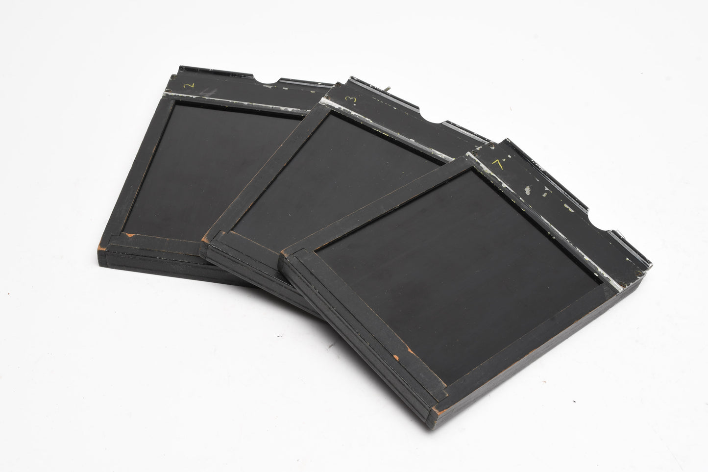 3X Burke & James wood 4x5 Film Holders, Good Condition